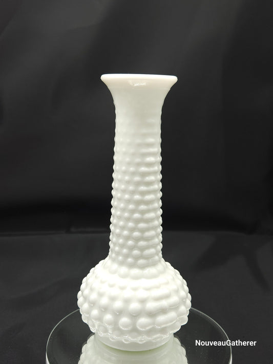 EO Brody Vintage 1950's White Glass Vase