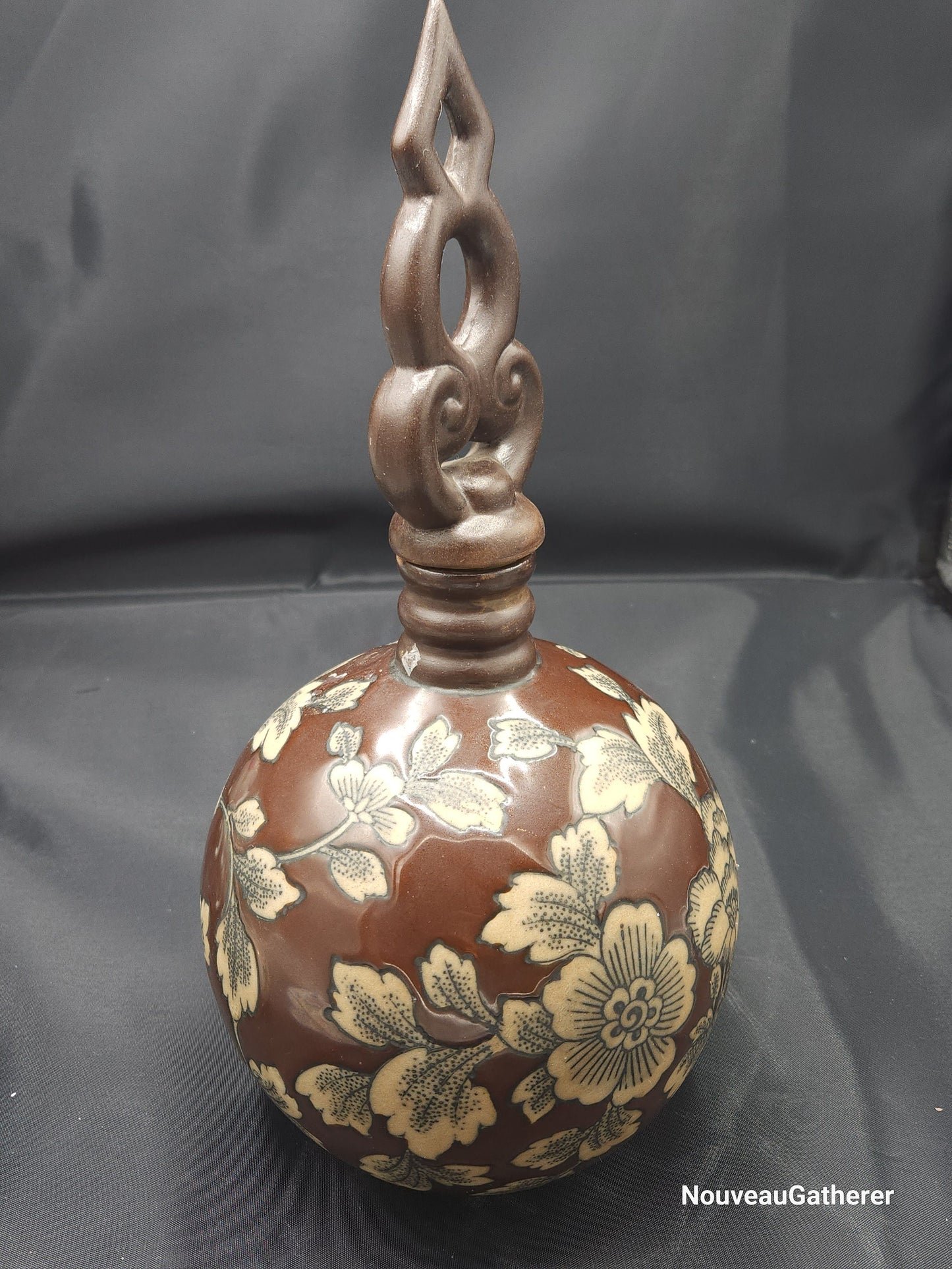 Antique Royal Temple Vase Ceramic Hand Painted