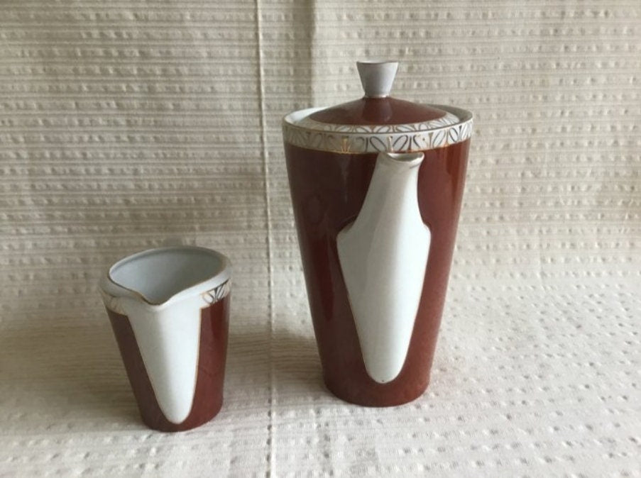 Vintage 50's Thin Porcelain Service Set Unused NOS